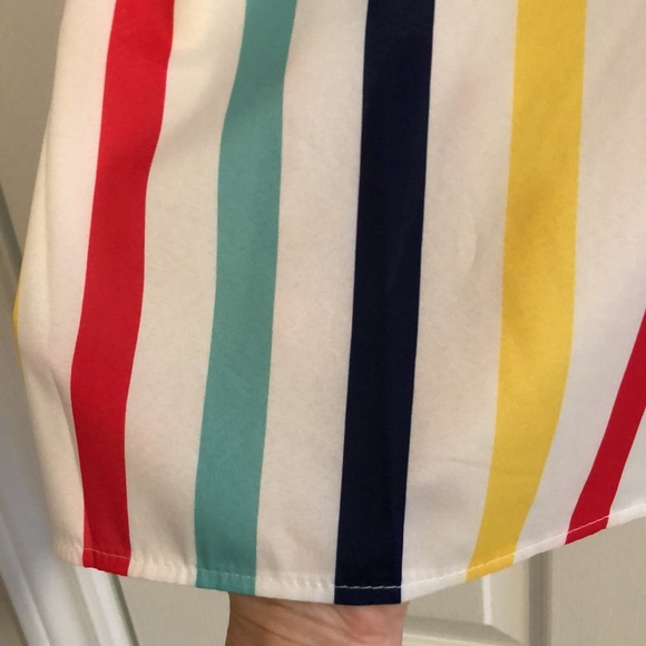 Striped tie tank top - Picture 2 of 4